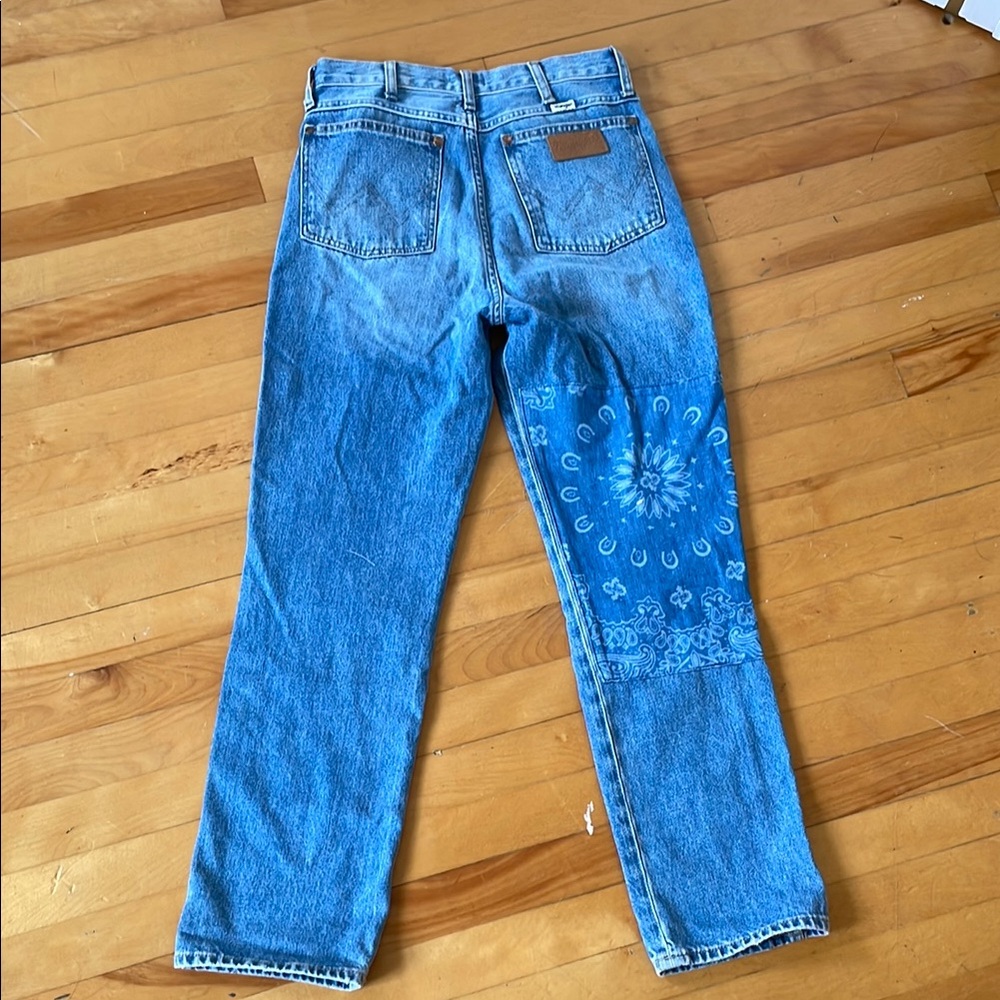 Wrangler Straight Leg Bandana Jeans Size 26 - Picture 4 of 4